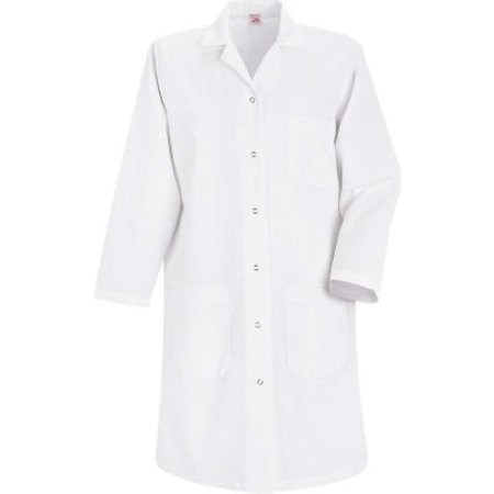 VF IMAGEWEAR Red Kap¬Æ Women's Gripper-Front Lab Coat, White, Poly/Combed Cotton, 2XL KP15WHRGXXL